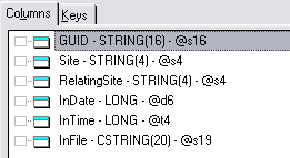 history file fields