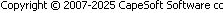 CapeSoft Software Copyright