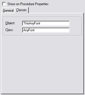 Local Classes Tab screenshot