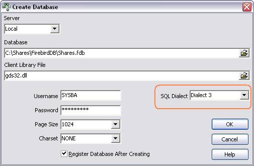 Creating Your Firebird Database screenshot