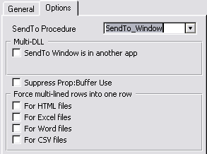 global template options tab screenshot