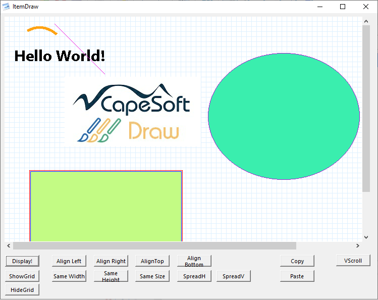 DrawHeader template effect on your window