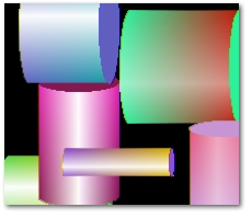 Single Shaded Cylinder (two color) screenshot