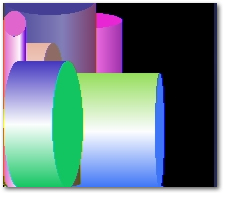 Single Shaded Cylinder (two color) screenshot