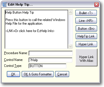 Ezhelp editing tips screenshot