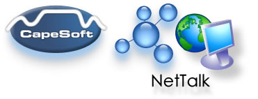NetTalk header linked to CapeSoft home page
