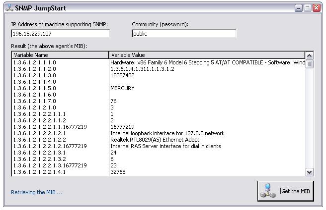 SNMP jumpstart