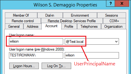 Active Directory User Name