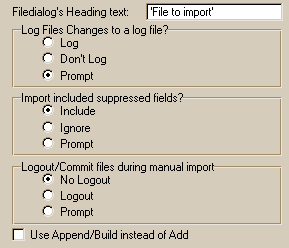 TPL Full Import control screenshot