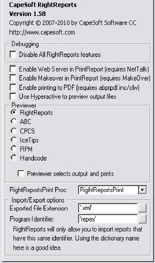 global general tab