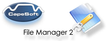 File Manager header linked to capesoft home page
