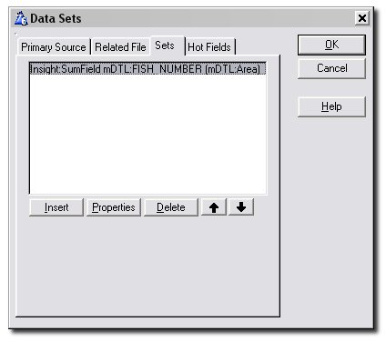 data sets tab screenshot