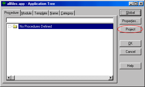 AllFiles Application Tree