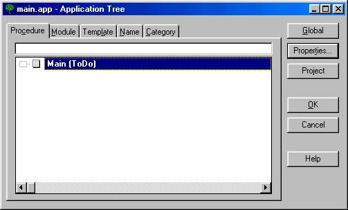 Main - Application Tree
