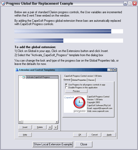 global bar replacement example