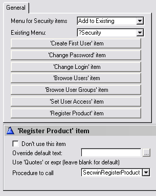 Create Secwin Menu Tpl screenshot