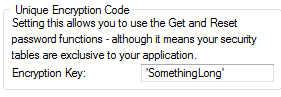 Encryption code