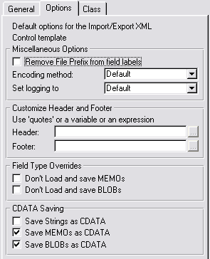 Global Template Options