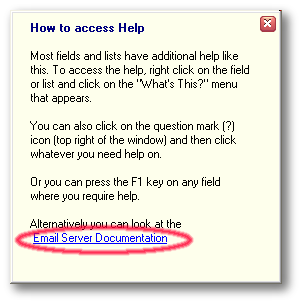 How to access help screenshot