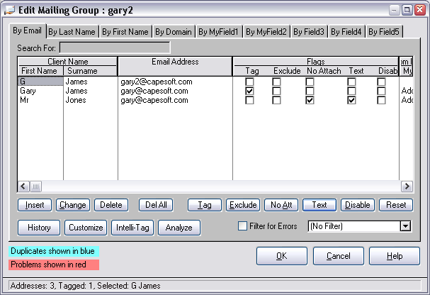 Editing Mailing Groups