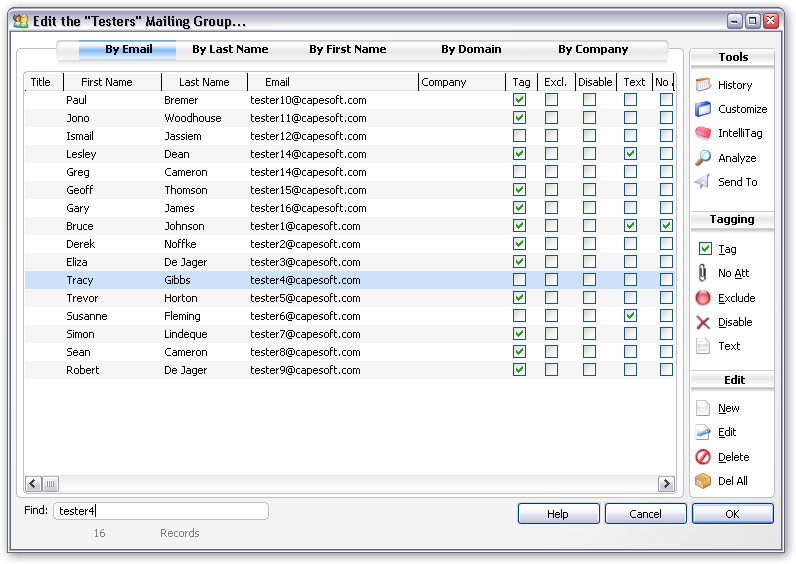 Editing Mailing Groups